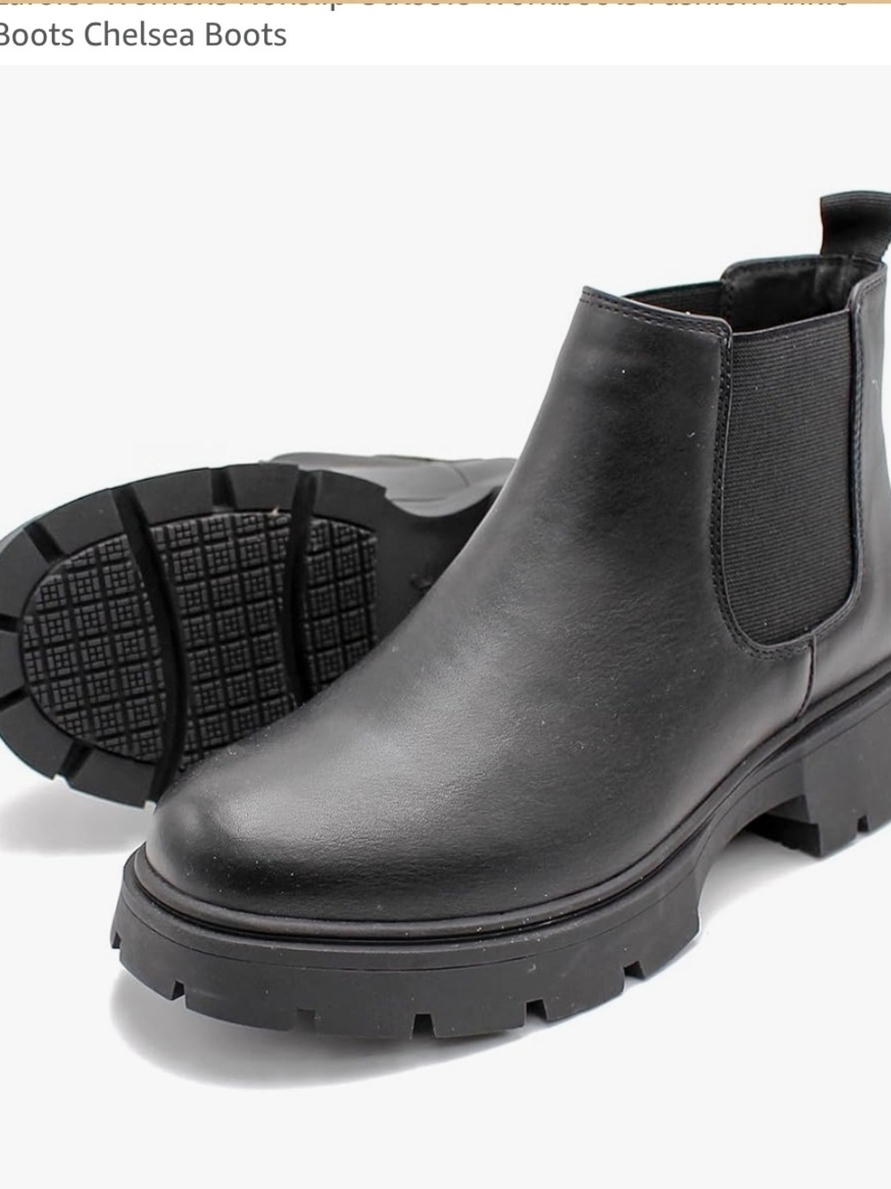 Classic Black Chelsea Boots - Women